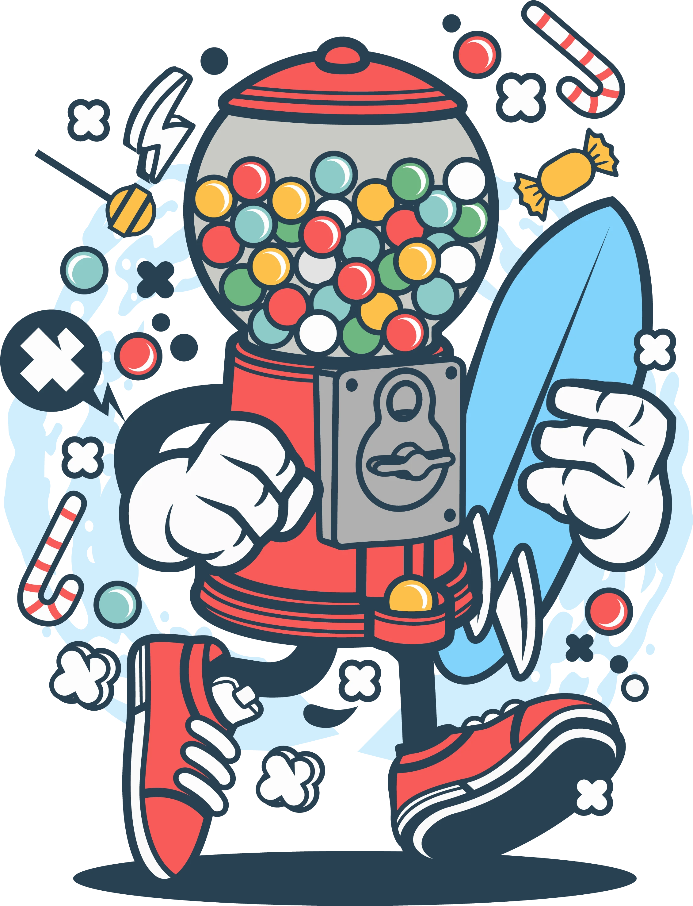 Gumball Machine Cartoon  | Heat Transfer